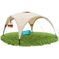 Skandika Pavillon Ascot 426 Technische Baumwolle, Technical Cotton, Durchlaufhöhe 190 cm, (230 cm Stehhöhe, wetterfest, Regenschutz, Stahlstangen), Wettergeschützte Ventilationsöffnungen im Dach, Sonnenschutz UPF 50+
