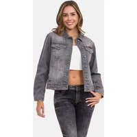 Cipo & Baxx Jeansjacke Jeansjacke mit kontrastfarbenen Nähten, WJ206