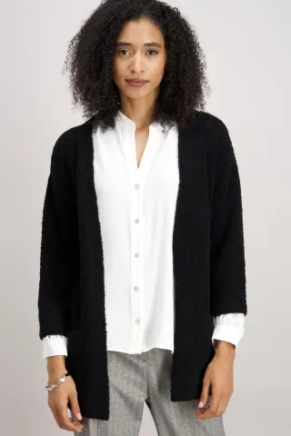 signe nature - Strickjacke schwarz - Gr. - L
