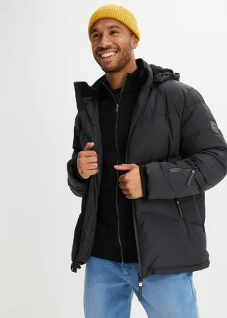 bonprix Wasserabweisende Echtdaunenjacke mit Bionic-Finish, schwarz, Gr.52, Modische Daunenjacke. Die Jacke wurde mit recycelten Daunen produziert und ist von innen gesteppt. Zu dem verfügt die Jacke über viele Funktionen, u.a. ein Bionic Finishing f
