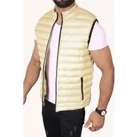 Megaman Jeans Steppweste Herren Steppweste Übergangs Bodywarmer Ärmellos Premium Qualität