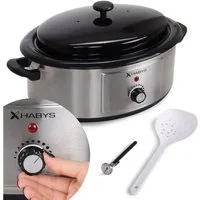 Habys Massageliege Hot Stone Wärmegerät Heizgerät Erwärmer 6L Analog Anzeige