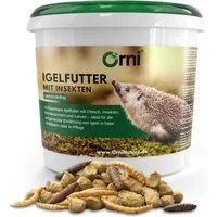 Orni Igelfutter mit Insekten ohne Getreide - Alleinfutter Trockenfutter, Hauptfutter für: Nutz-/ Wildtier