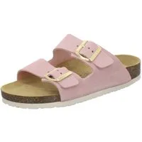 AFS-Schuhe 210032 Zweischnaller Pantolette für Damen mit Fußbett, bequeme Sandalen aus Leder