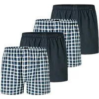 Schiesser Boxershorts Boxershorts (Sparpack) mit Eingriff, Jersey, uni, 4er Pack