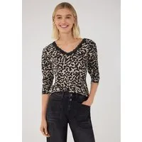 STREET ONE STUDIO Langarmshirt mit Spitzendetails