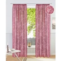 OTTO home Gardine Anna (1 St), Kräuselband, halbtransparent, Ausbrenner, Viskose, Polyester, Äste-Motiv