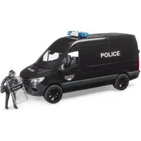 Bruder® Spielzeug-Polizei 02685 - MB Sprinter Police Special Forces, mit Türen mit Figur, Schutzschild und Ausrüstung