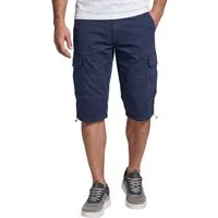 Engbers Caprihose Herren Capri Cargo Shorts aus Baumwolle, Saphirblau