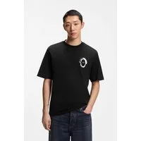 HUGO T-Shirt Regular Fit, Rückdruck, Rundhalsausschnitt