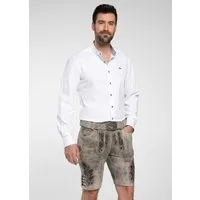 Spieth & Wensky Shorts Lederhose "Feistritz" mit edler Gürtelschnalle und Stickereien