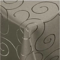 DecoHomeTextil Heimtextilmanufaktur Tischdecke Kringel Circle Tafeldecke Ornamente Damast Tischdecke