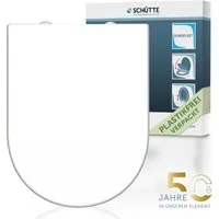 Schütte WC-Sitz WHITE, Duroplast, Absenkautomatik, Schnellverschluss, belastbar bis 150 kg