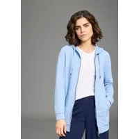Flashlights Sweatjacke in langer Form mit Zipper