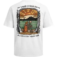 Neverless Oversize-Shirt Herren T-Shirt - Alway by your side - Oversized Relaxed Fit Sommer mit Print