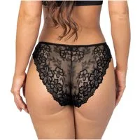 Donna Slip 247 (2-St) Damen 2er Pack Slips Unterhosen Panty florale Spitze Baumwolle