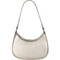 MIRROSI Umhängetasche Damen Schultertasche aus Echtleder, Made in Italy (ca.24x18x8cm), Crossbody aus Echtes Leder, zwei Riemen (kurz und lang)
