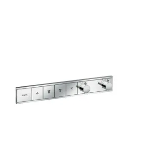 hansgrohe RainSelect Fertigmontageset 15382000 chrom, Thermostat, 4x Verbraucher, Unterputz