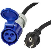 ProPlus CEE Stecker Stromkabel Adapterkabel 150cm Bauwagen Camping Wohnwagen Strom-Adapterkabel zu CEE, 150 cm