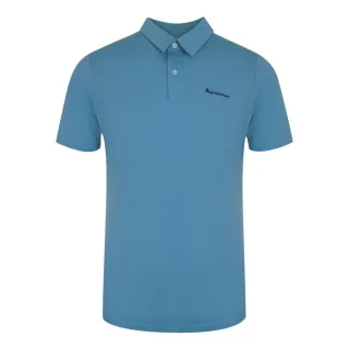 Aquascutum Active Cotton Polo Dry-fit Poloshirt In Avio-blau