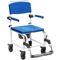 Drive Medical Dusch-Toilettenrollstuhl Drive Medical Aston Dusch-Toilettenrollstuhl 5 Zoll weiß-blau
