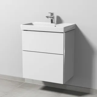 Sanipa 3way Waschtischunterbau zu Villeroy & Boch Avento Waschtisch mit 2 Auszügen, Weiß-Soft BR62043