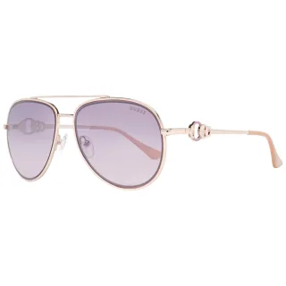 Guess Aviator Womens Glänzend Rose Gold Bordeaux Spiegel GF0344