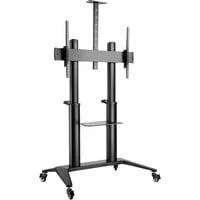 TV Präsentationswagen DA-90452 mit Ablagen, Halterung schwarz, für Bildschirme bis 120" / 178cm