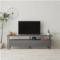 Decortie TV-Schrank Cornea Modernes TV-Möbel mit Schrank, 150 x 42 x 45 cm