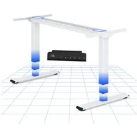 FLEXISPOT Schreibtisch Elektrisch höhenverstellbares Tischgestell (EC5 Serie) (Dual-Motor & 3-Fach-Teleskop & 4 Speicherhöhen), Antikollisionssystem, LED-Display, Max. Load: 100kg