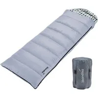 Skandika Schlafsack Iceland, Polycotton, atmungsaktiv, Innentasche mit Klett (2-Wege-Reißverschluss mit Kälteschutz, Stoffsteg, Webbandklemmschutz), 3 Jahreszeiten, 220 x 80 cm, koppelbar, bis -10° C, Packsack