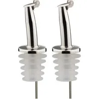 Thiru Flaschenausgießer 2er Set mit Metallkläppchen für 0,7 - 1 l Flaschen, 2-St.