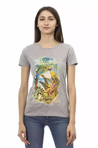 Papagei Grafik T-Shirt Kurzarm Lässiges Oberteil