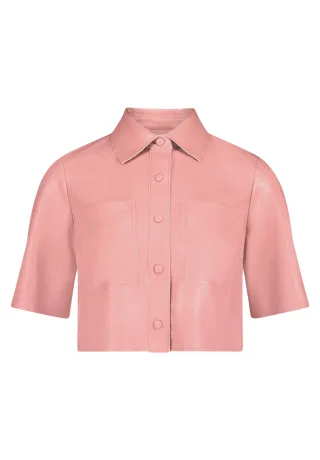 V by Vera Mont - Kunstleder-Jacke Ash Rose - Gr. - 38