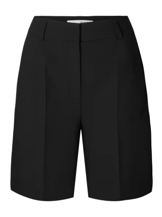 selected women - SLWRITA HW SHORTS FD Black - Gr. - 36