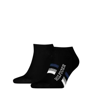 Tommy Hilfiger - Sneaker Socken mit Logo im 2er-Pack schwarz - Gr. - 46