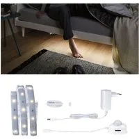 Paulmann LED-Streifen MaxLED 250 Comfort Set für Einzelbett 1m 2700K 4W 12VA Weiß, 1-flammig