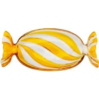 Kare Design Schale Candy Gelb 35cm, Glas, aus gefärbtem Glas