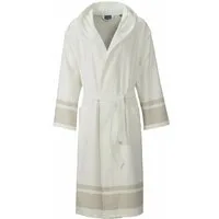 Egeria Unisex-Bademantel Lynn, ideal für Sauna & Spa, Hotelbademantel, Morgenmantel, Langform, Leichtfrottee, Kapuze, Gürtel, mit Kapuze, extraleichte Qualität