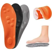 LuxusKollektion orthopädische Schuheinlagen Orthopädische Einlegesohle 3 Paar für Herren Damen Fersensporn