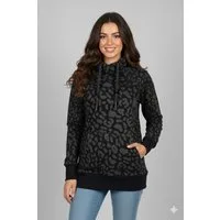 Ragwear Sweatshirt NESKA LEO O mit asymmetrischem Ausschnitt, hoher Schalkragen, Langarm-Design