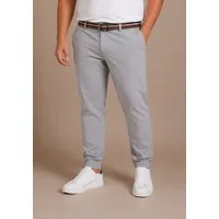 Man's World Plus Chinohose inklusive Gürtel (2-tlg) gerade Beinform, Regular Fit, mit krempelbarem Beinabschluss