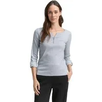 TOM TAILOR Langarmshirt mit Henley-Ausschnitt