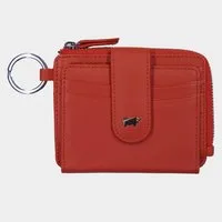 Braun Büffel Geldbörse JOY RFID Kartenbörse mit Schlüsselring 8 Kartenfächer rot