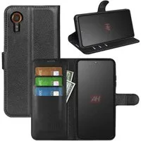 betterfon Handyhülle Handytasche für Samsung Galaxy Xcover 7 Schutzhülle Klapphülle Schwarz, 3 Kartenfächer, Magnetverschluss & Standfunktion im Lederlook