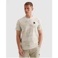 PME LEGEND T-Shirt Short sleeve r-neck single jersey aop mit Logo Stickerei