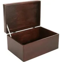 Creative Deco Holzkiste mit Deckel Groß Erinnerungsbox Baby Holzbox 30 x 20 x 14 cm, mit Scharnieren