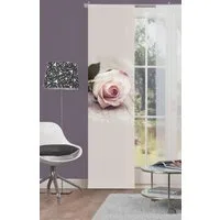 HOME WOHNIDEEN Schiebegardine ROSY (1 St), Klettband, blickdicht, HxB: 245x60, inkl. Befestigungszubehör