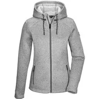 Killtec Fleecejacke KOW 5 WMN KNTFLC JCKT Strickfleecejacke mit verstellbarer Kapuze und Kinnschutz