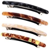 LuxusKollektion Haarspange 4 Stück Skinny Französische Haarspangen für Damen